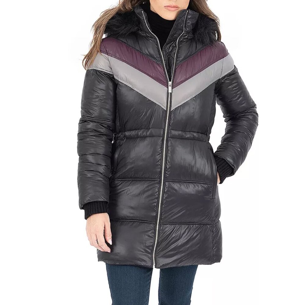 RACHEL Rachel Roy Women's Heavy Puffer Jackets Wind resistant Black size Medium